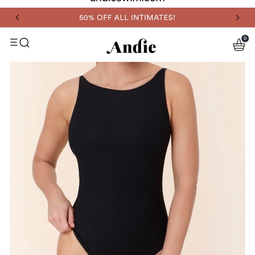 Andie Black One-Piece Swimsuit